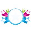 Stars around frame vector image