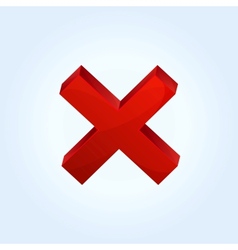 Red cross icon vector image
