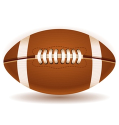 American Football Ball Isolated on Withe vector image