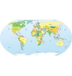 World map vector image