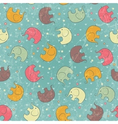 Seamless baby background vector image