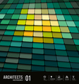 Architects abstract multicolored tiles materials vector image