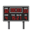 American football scoreboard vector image