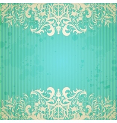 Vintage frame and grungy paper for design vector image