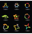 Glossy icons and logos vector image