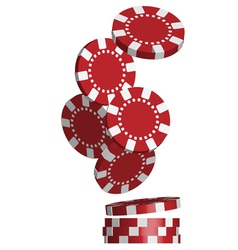 Poker chips vector image