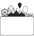 Carnival silhouette vector image