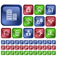 Real estate buttons Real estate buttons vector image