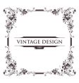 Vintage frame vector image