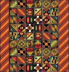 Inca iconography vector image