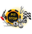 Pit stop vector image