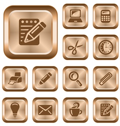 Office buttons vector image