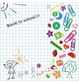Kid notepad vector image