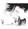 Abstract woman vector image
