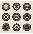 Vintage style retro emblem vector image