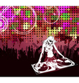 Abstract music poster vector image