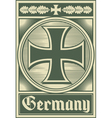 Germany poster vector image