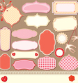 Vintage design elements - different labels vector image