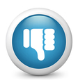 Blue glossy icon vector image