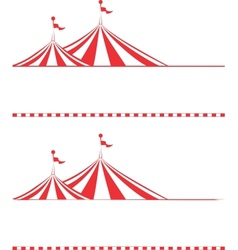 Tent borders vector image