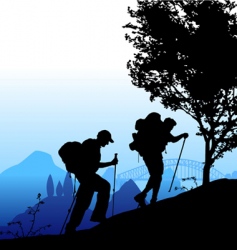 Climbing vector image