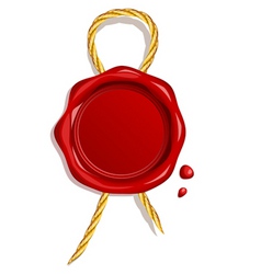 Wax seal vector image