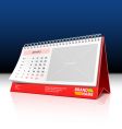 Desktop calendar vector image