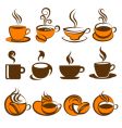 Coffee design elements vector image
