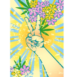 Flower power vector image
