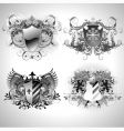 Ornamental shields vector image