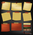 Vintage papers ready for your message vector image