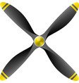 Airplane propeller vector image