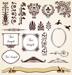 Decorative Ornaments Vintage Design vector image