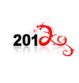 2012 year of dragon vector image