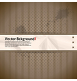 Retro Background with Crumpled Paper vector image