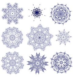 Set arabesque openwork vector image