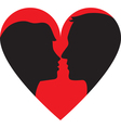 Kissing couple vector image