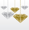 Diamonds vector image