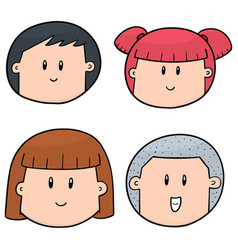 Set cartoon face Royalty Free Vector Image - VectorStock