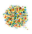 Abstract dotted background vector image