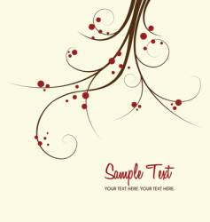 Floral background vector image