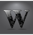 Letter W vector image