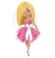 Fashion girl vector image