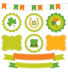 Irish set vector image