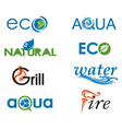 Ecology icon set vector image