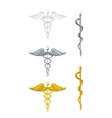 Caduceus set vector image