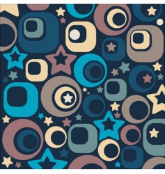 Stars and circles vector image