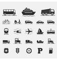 Transport Icons Collection vector image