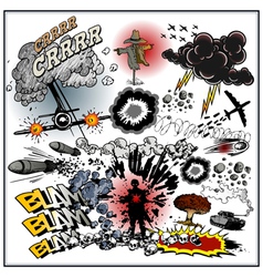Explosions vector image
