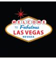 Las vegas sign vector image